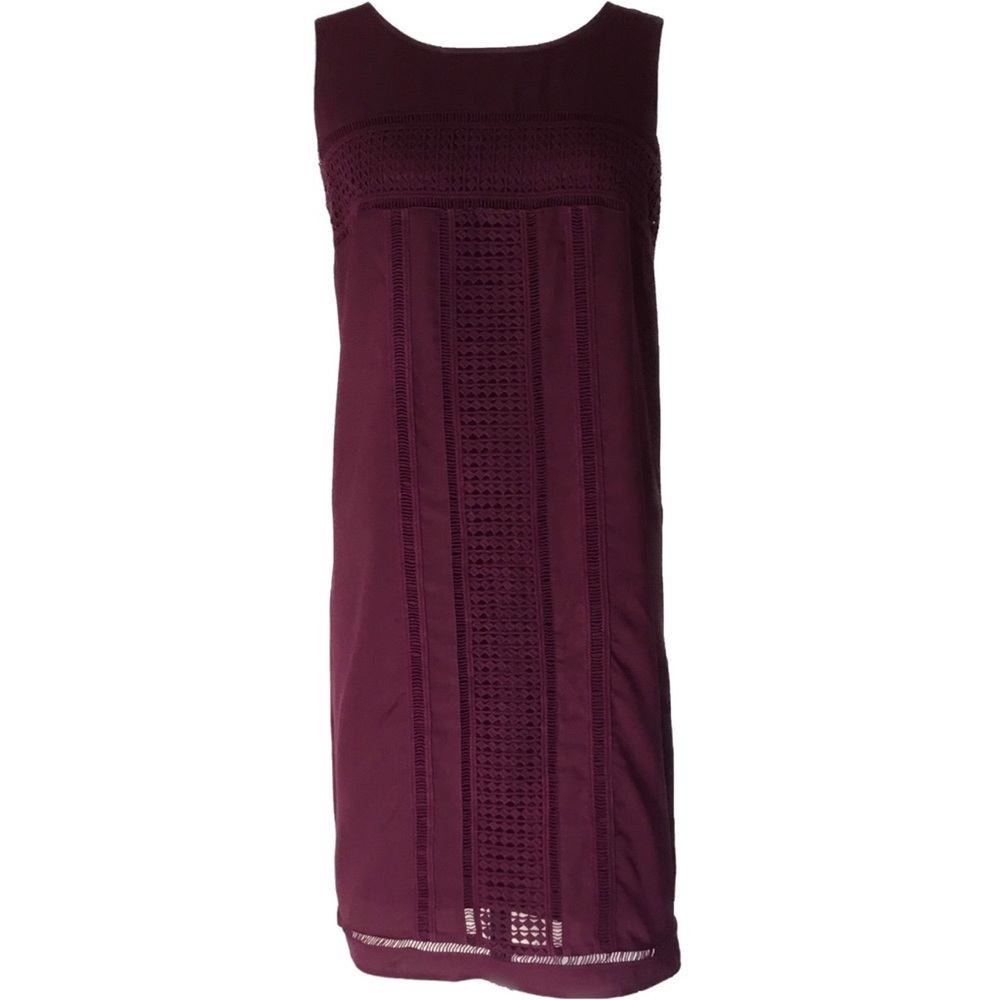 Merona Maroon / Burgundy Shift Dress - Small